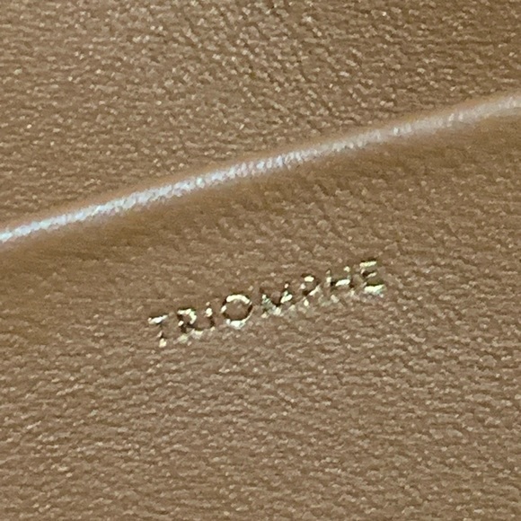 CELINE Triomphe Tan Brown Natural Calfskin Shoulder Bag - Picture 13 of 16